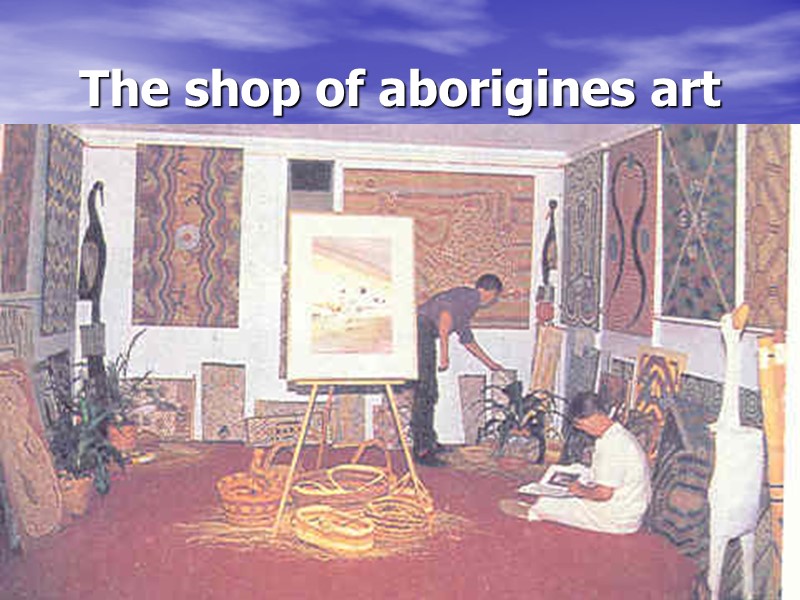 The shop of aborigines art